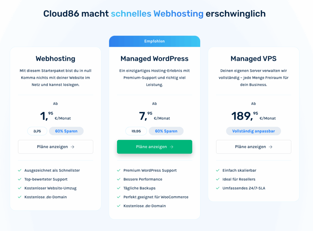 Cloud86-Angebot