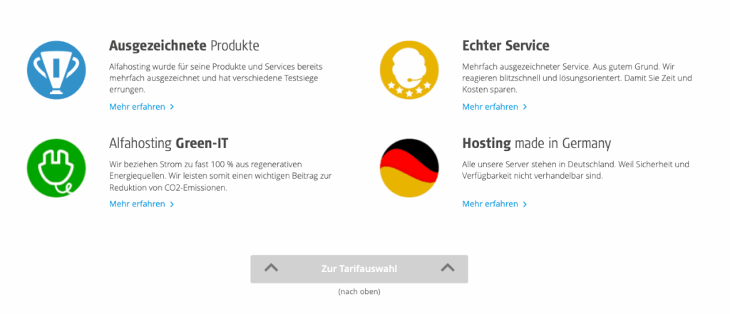 Alfahosting-Vorteile