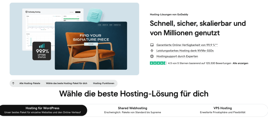 GoDaddy-Angebot