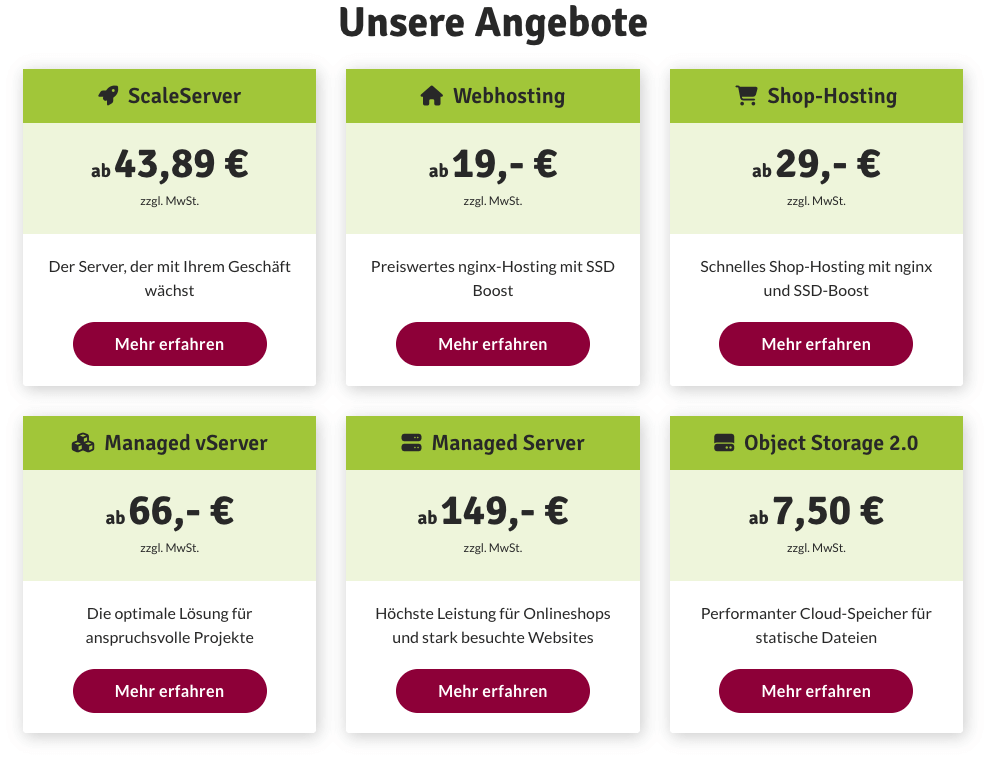 Timme-Hosting-Angebot