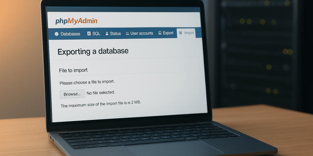 import database mysql